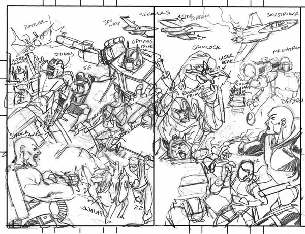 GI JOE  Transformers Cross Over Comic Book Cover Art By Robert Atkins Image  (2 of 3)